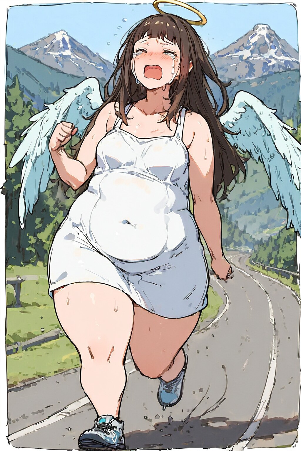 ぷにぽちゃ天使奏音ちゃんの早朝ランニング