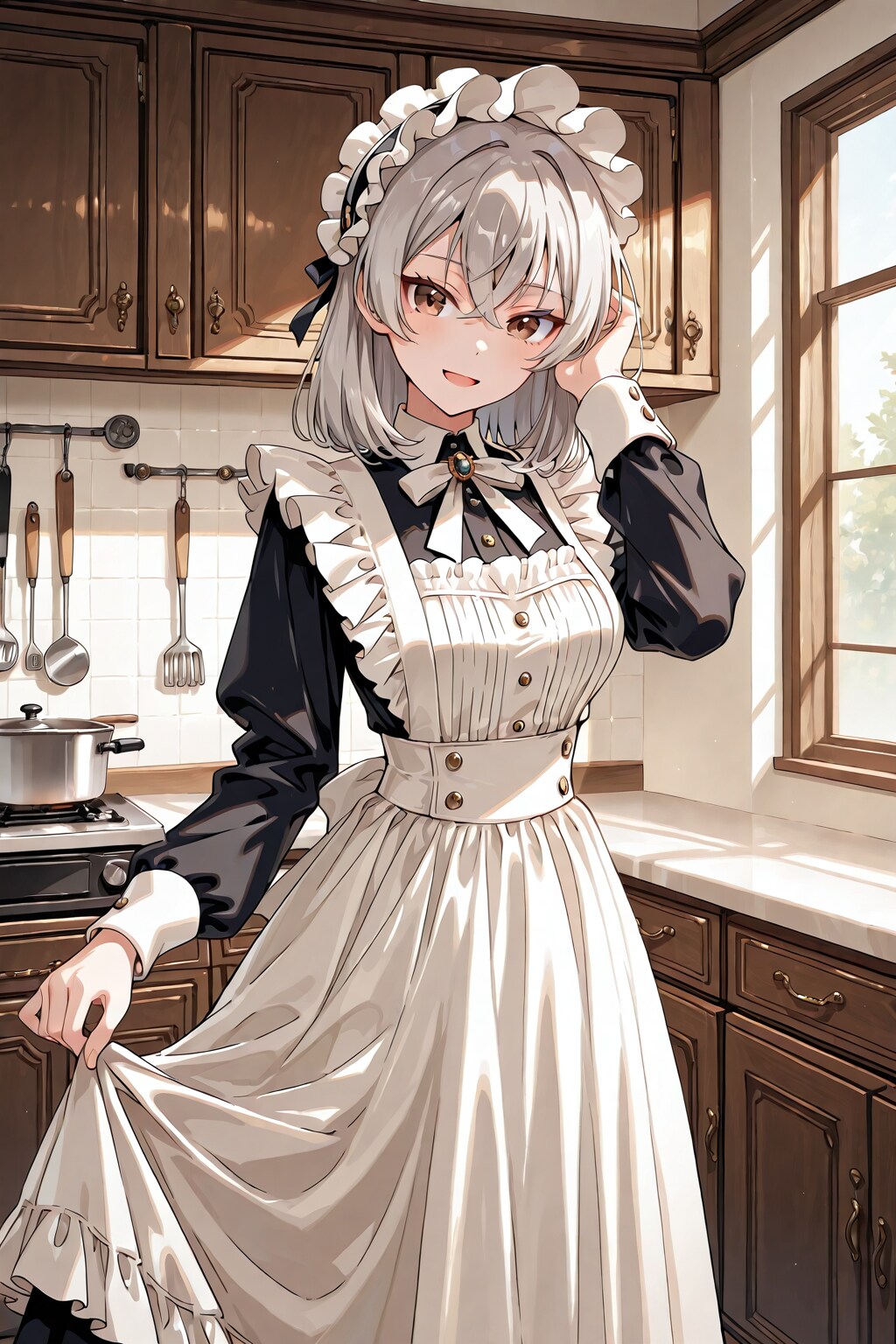 メイドさん２０５（アイリ） | の人気AIイラスト・グラビア
