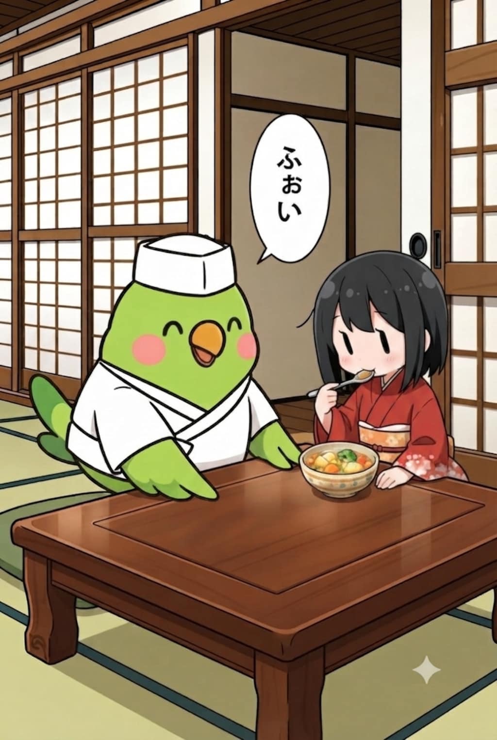 野菜スープお届けインコ