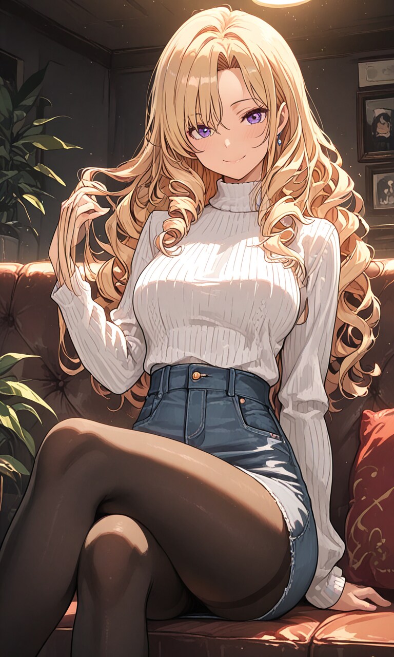 デニムとタイツ | の人気AIイラスト・グラビア