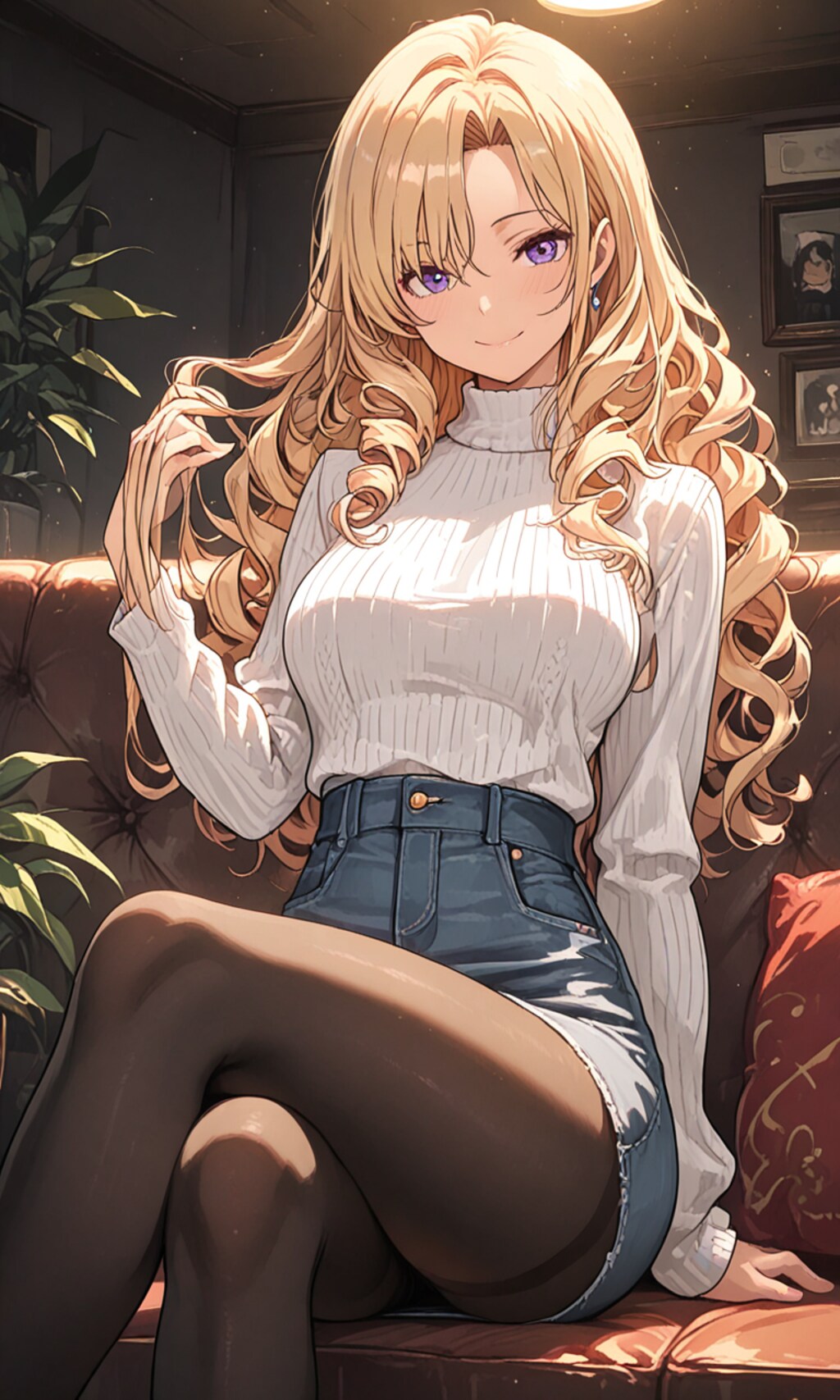 デニムとタイツ