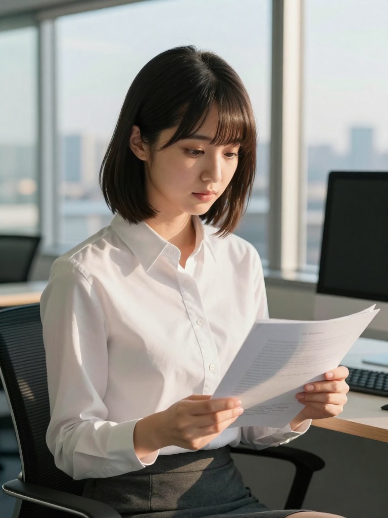 同期の清楚な美人OL