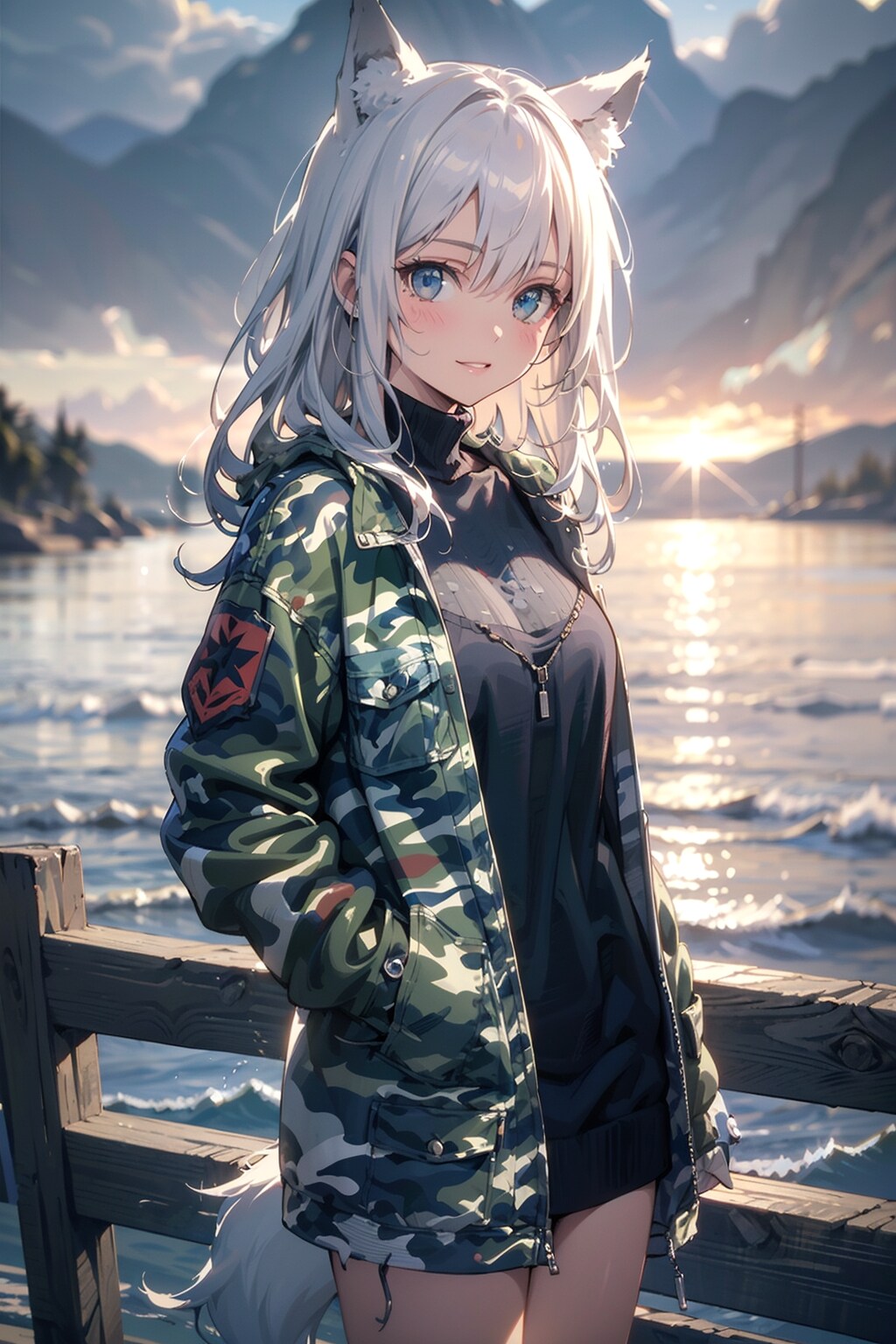 冬の海での願い🐺