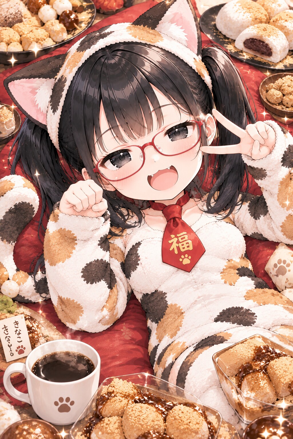 極楽にゃ〜🐾♪はっぴーピース✌️✨️ | の人気AIイラスト・グラビア