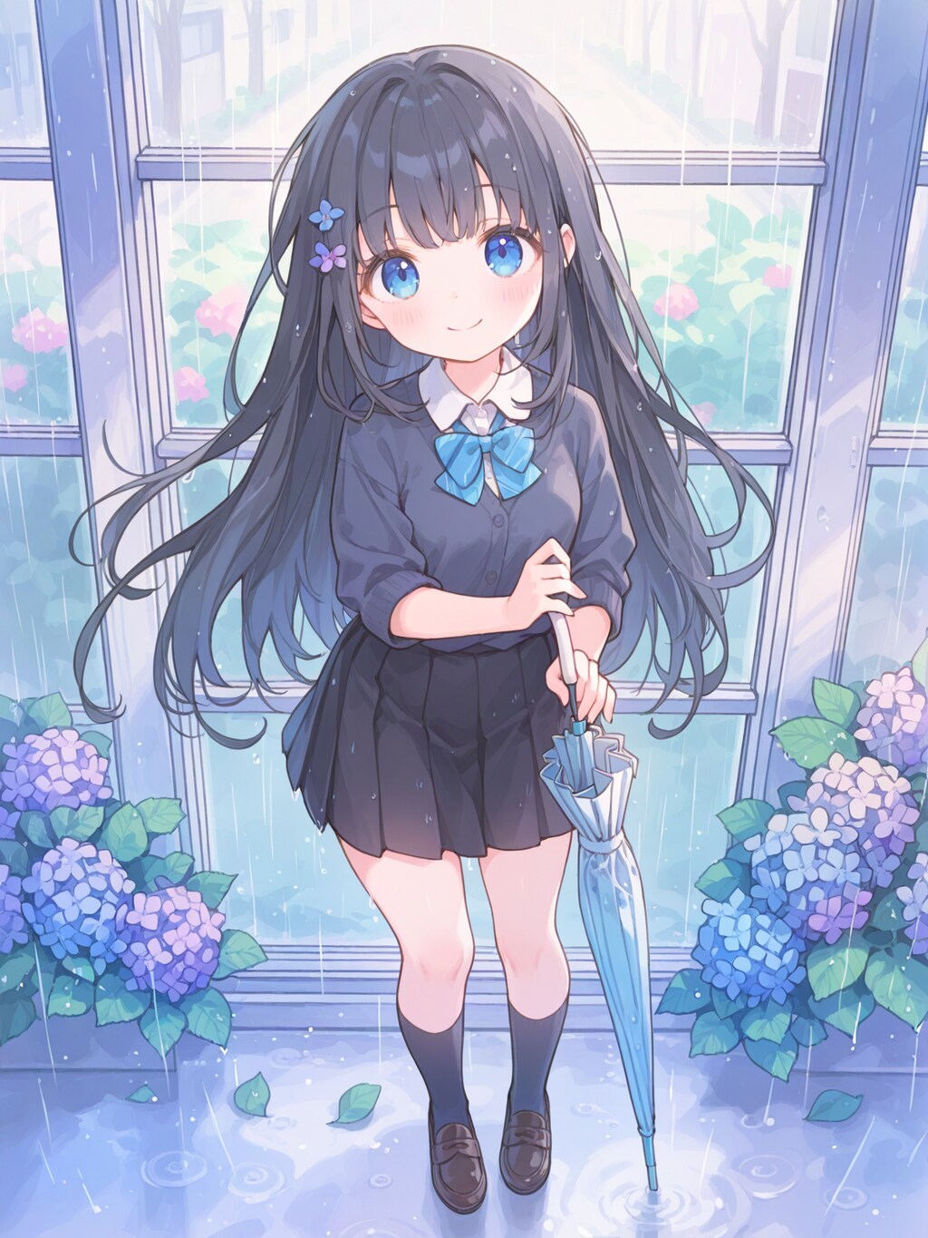 通学路の紫陽花広場