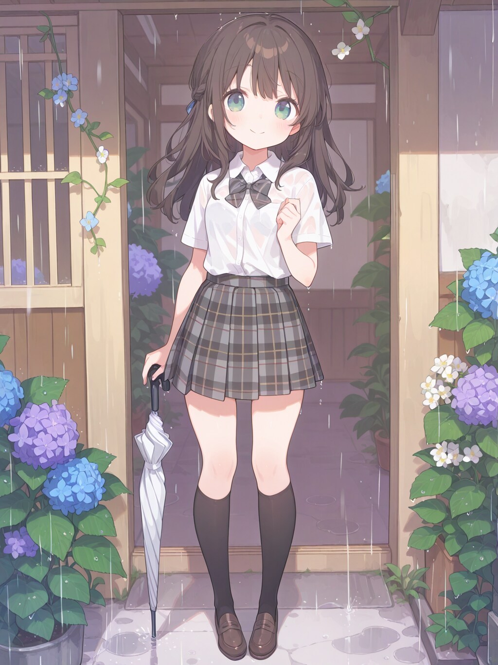 通学路の紫陽花広場