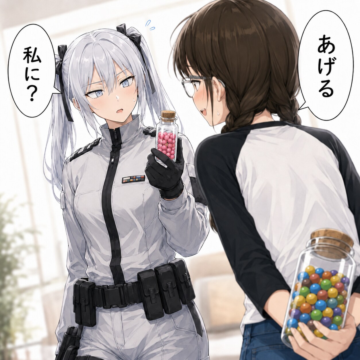 ピンクな瞳