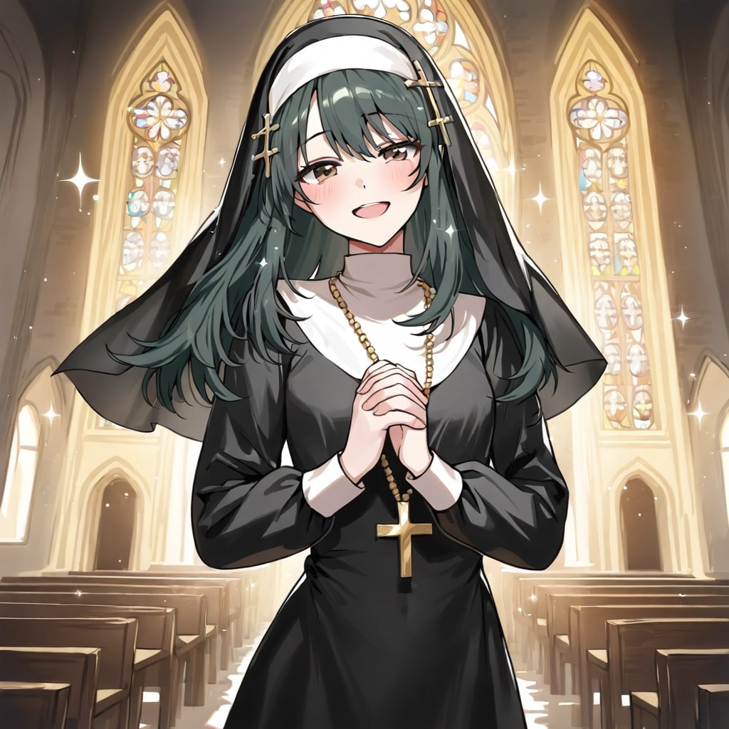 利奈さん(うちの娘)がもしも修道女(シスター)だったら