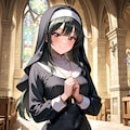 利奈さん(うちの娘)がもしも修道女(シスター)だったら 2枚目