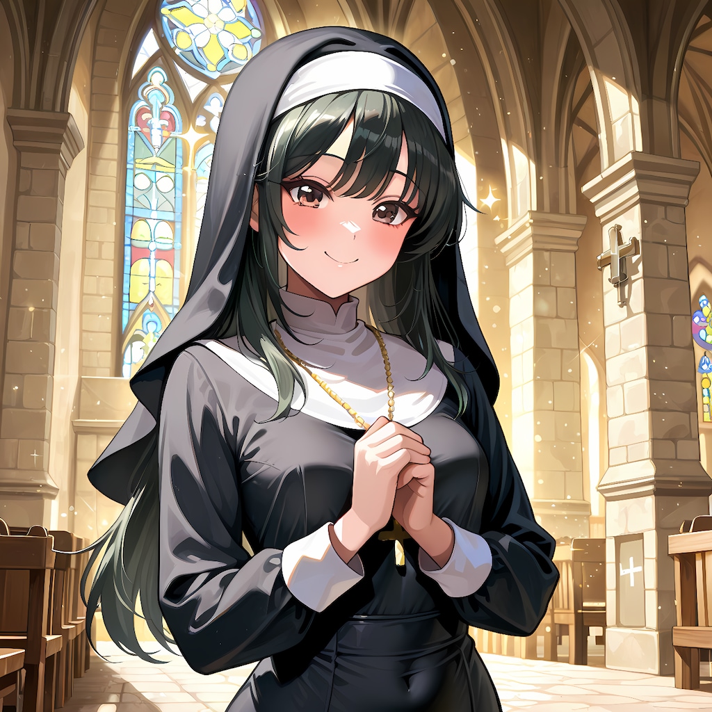 利奈さん(うちの娘)がもしも修道女(シスター)だったら