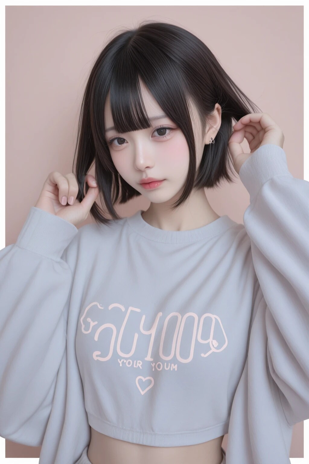 地雷系ちゃんショートヘアヴィジュアル集《SeaArt》