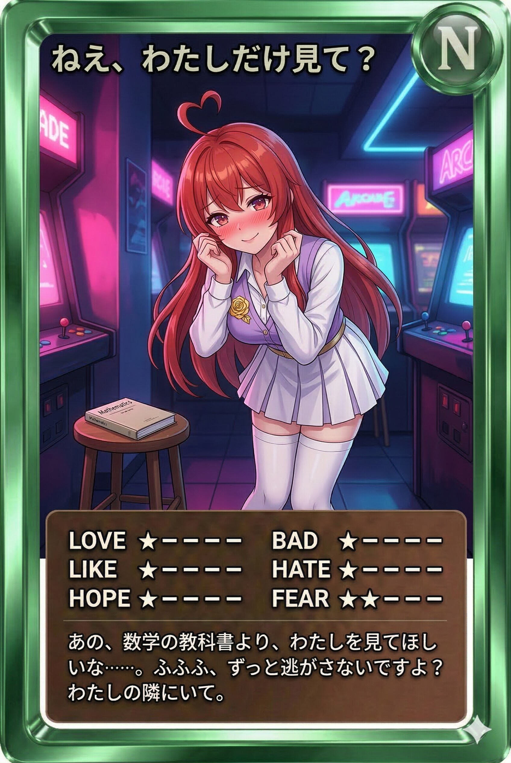夜カード「ねえ、わたしだけ見て？」
