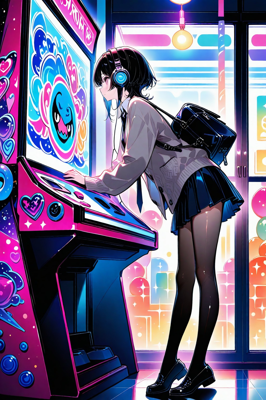 ゲーセンJK | の人気AIイラスト・グラビア