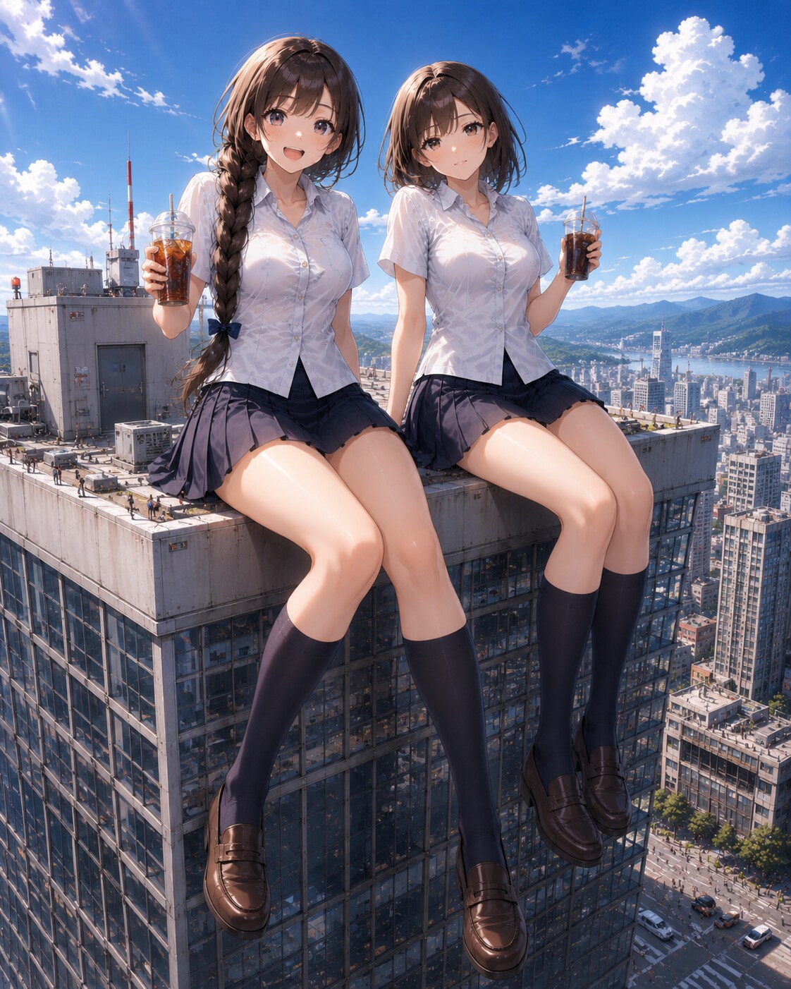 ふたりで、街よりでかく。 | の人気AIイラスト・グラビア