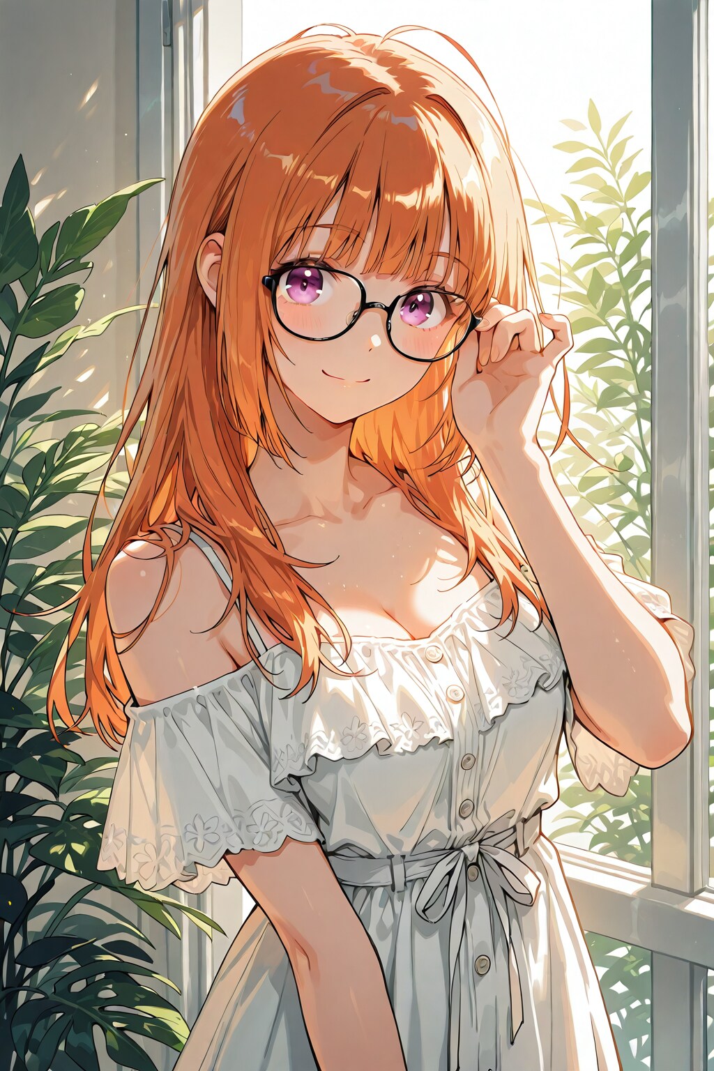 メガネ美少女