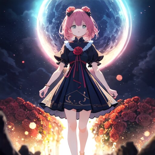 月と薔薇