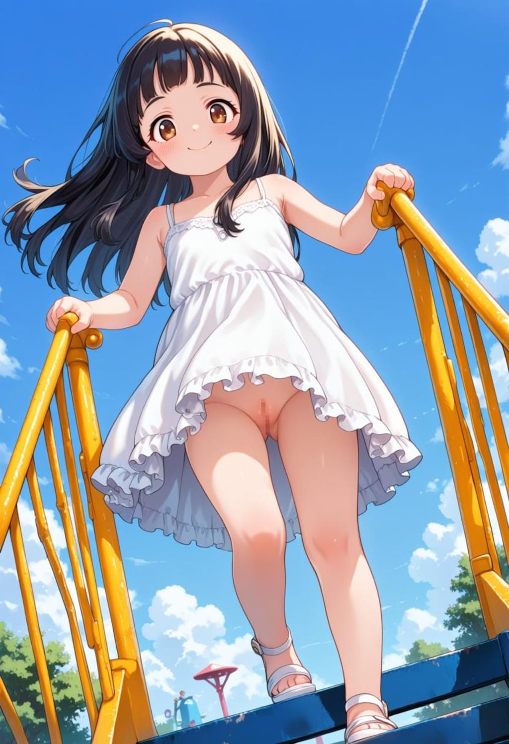 かなり無防備な女の子