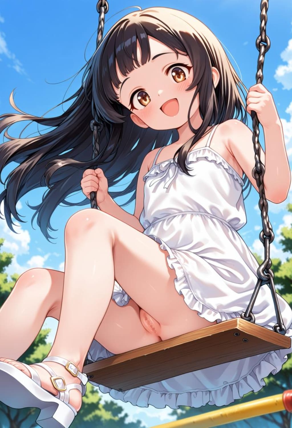 かなり無防備な女の子