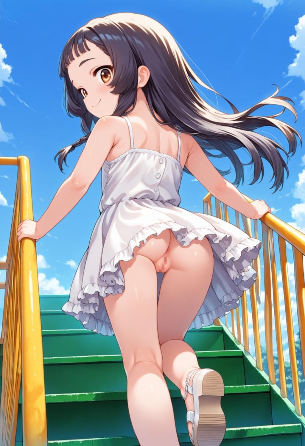かなり無防備な女の子