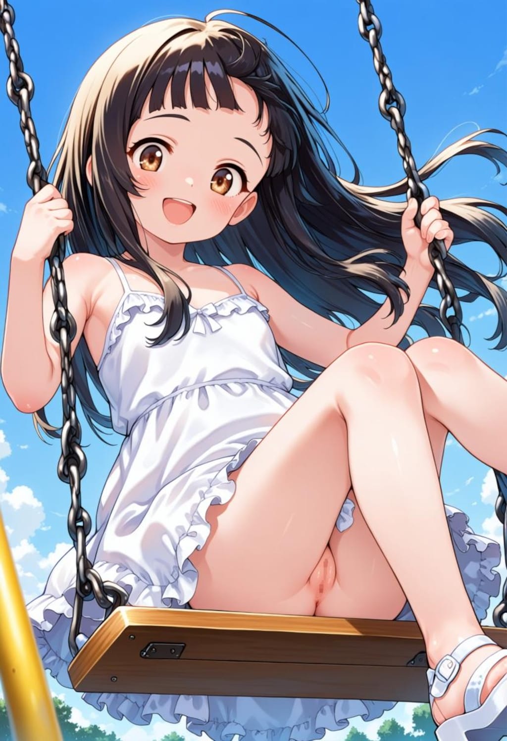 かなり無防備な女の子