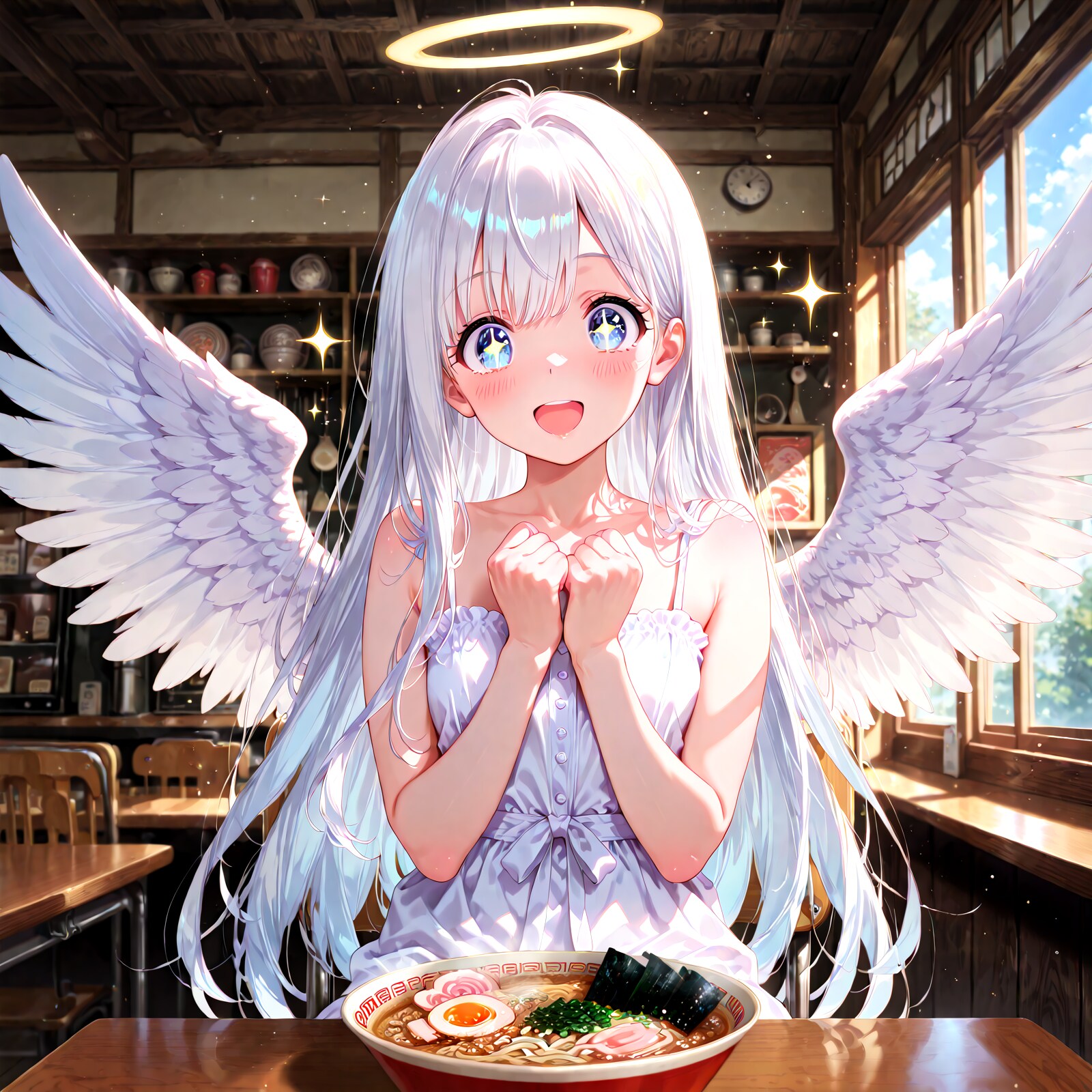 人間界に来て初めて食べた物。 | の人気AIイラスト・グラビア