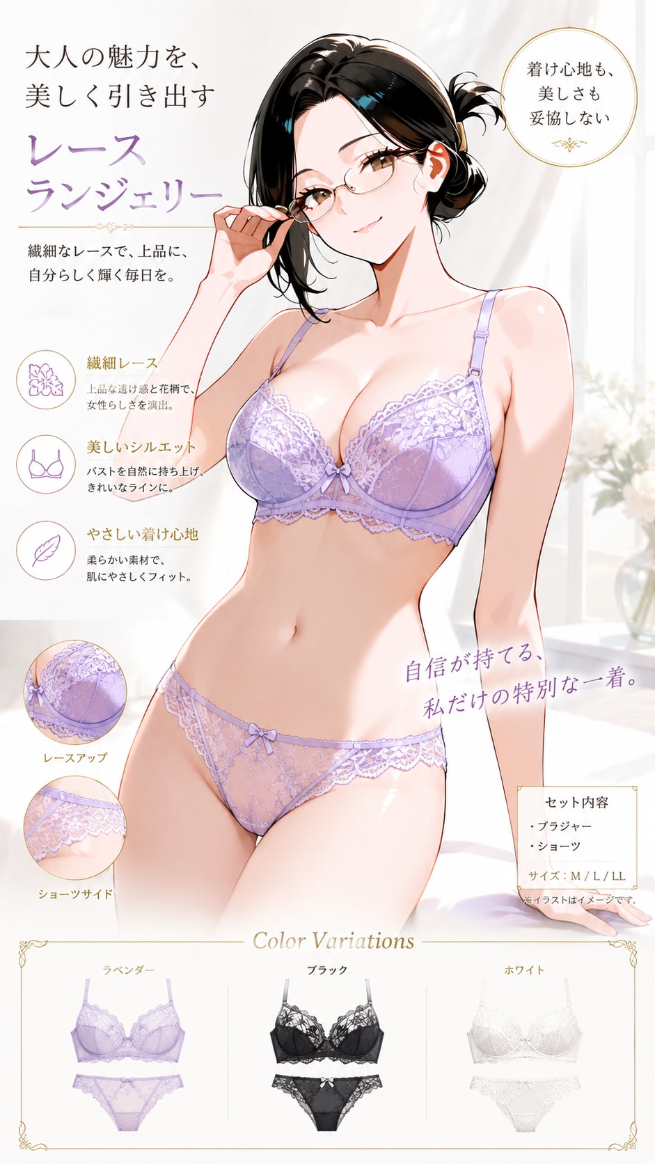 ランジェリー姿の静香さん