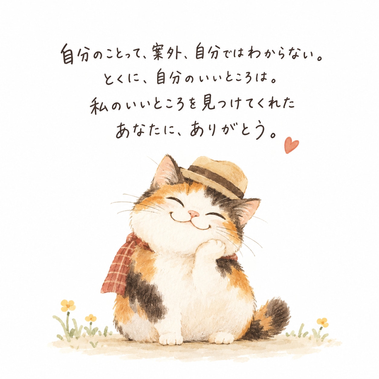 三毛猫からの「ありがとう」 | の人気AIイラスト・グラビア