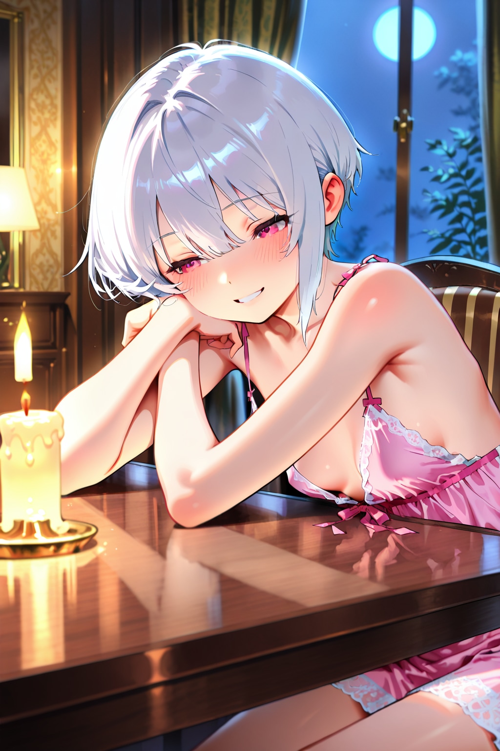 ろうそくの火ってずっと見てられるよね