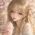 栞奈のハッシュタグ。#桃の節句フラペ　#期間限定に弱い 2枚目