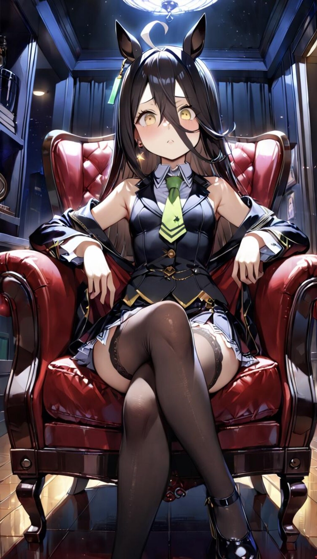 カフェ　足組み