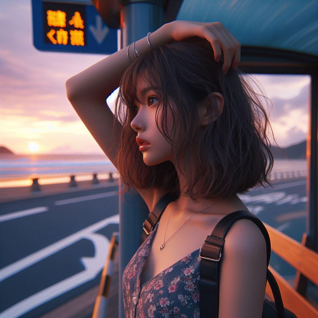 夕暮れの帰路
