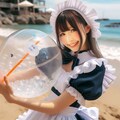 ビーチボールで遊びましょ 2枚目