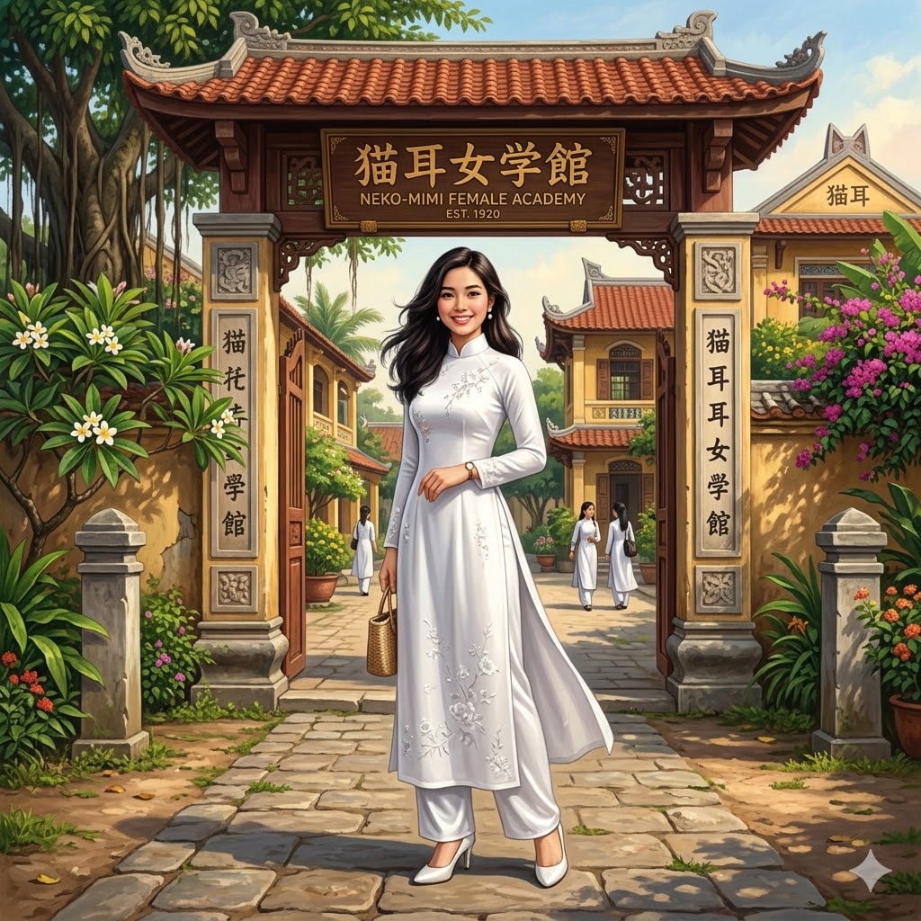 アオザイ | の人気AIイラスト・グラビア