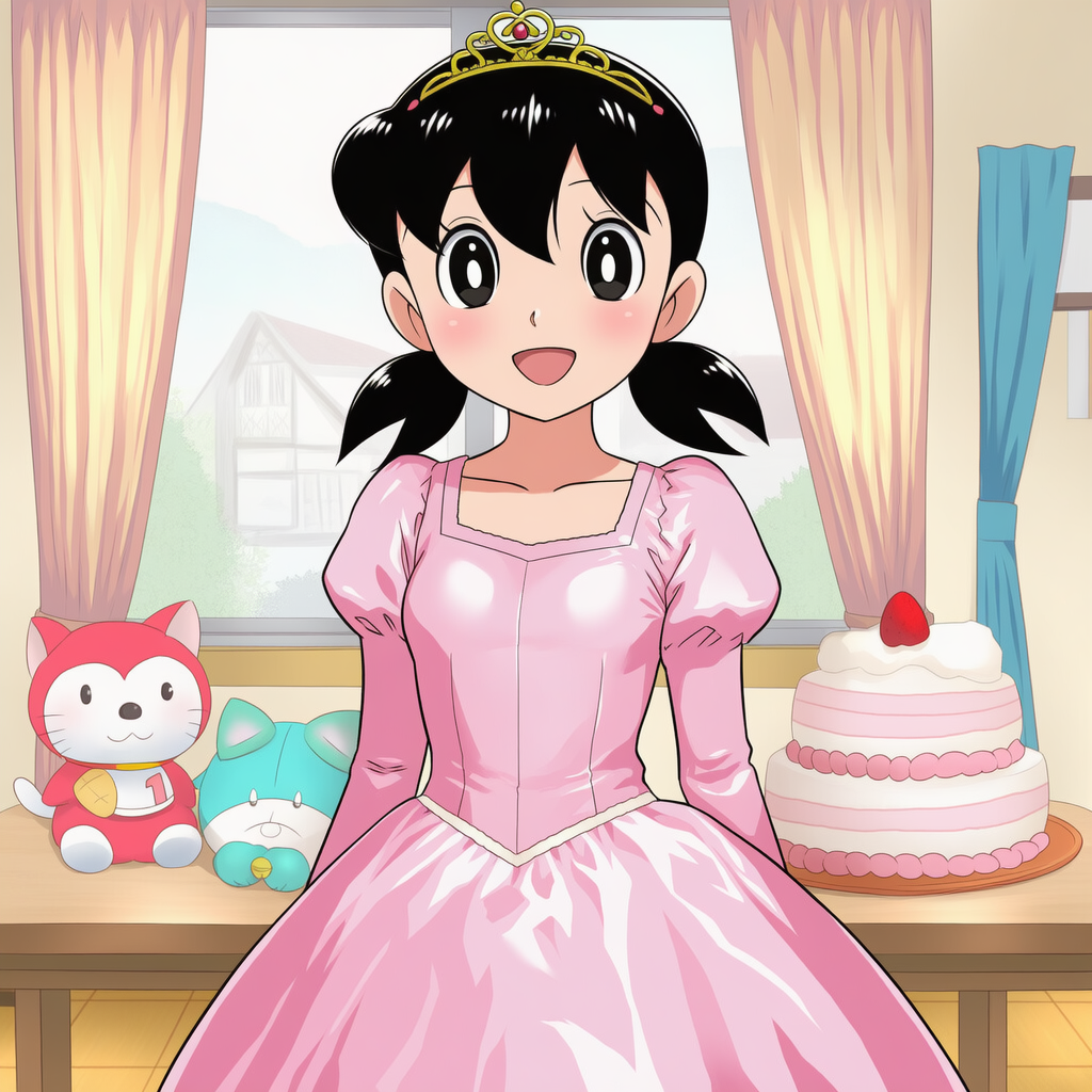 しずかちゃんの誕生日　お姫様ドレス