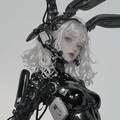 graphite bunny cosmic android girl sci-fi mode 黒鉛機械化兎耳隊 10枚目