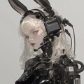graphite bunny cosmic android girl sci-fi mode 黒鉛機械化兎耳隊 4枚目