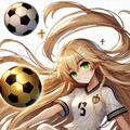 サッカーをする聖女候補生 4枚目