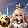 サッカーをする聖女候補生 3枚目