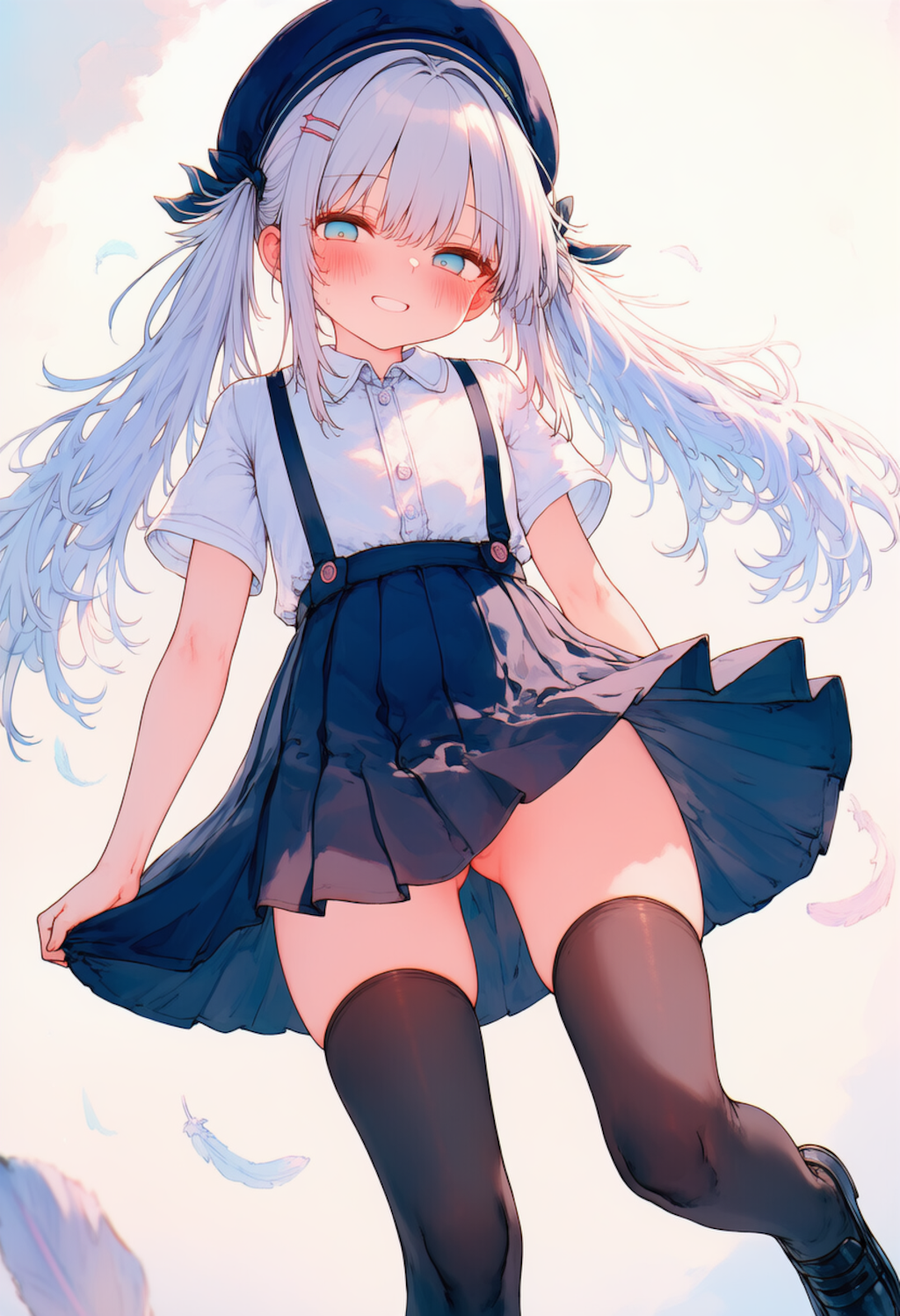 今日はニーソで登校なアリアちゃん_0424