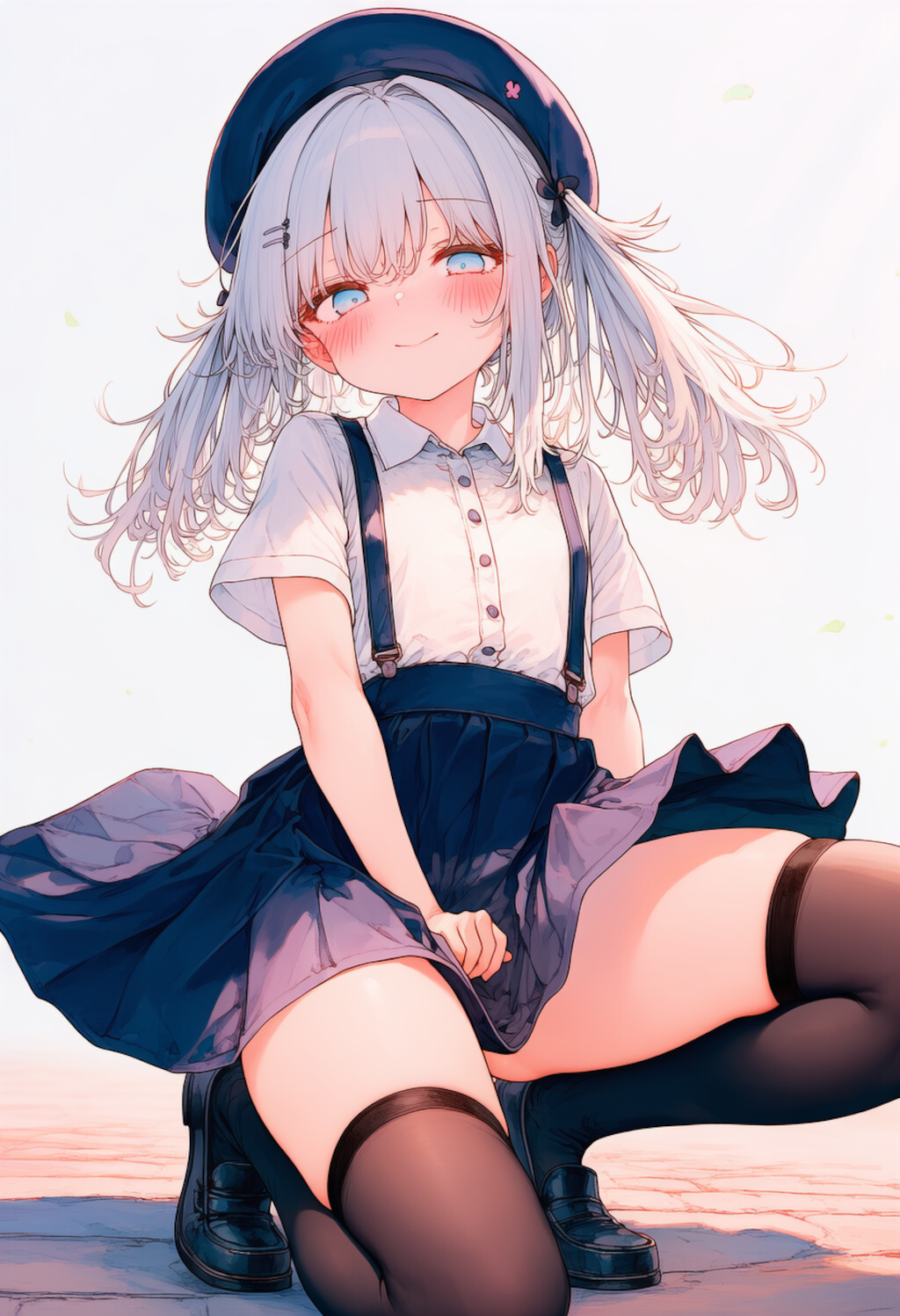 今日はニーソで登校なアリアちゃん_0424