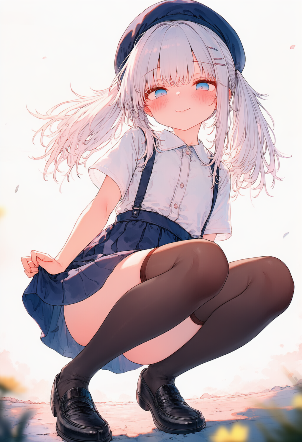 今日はニーソで登校なアリアちゃん_0424