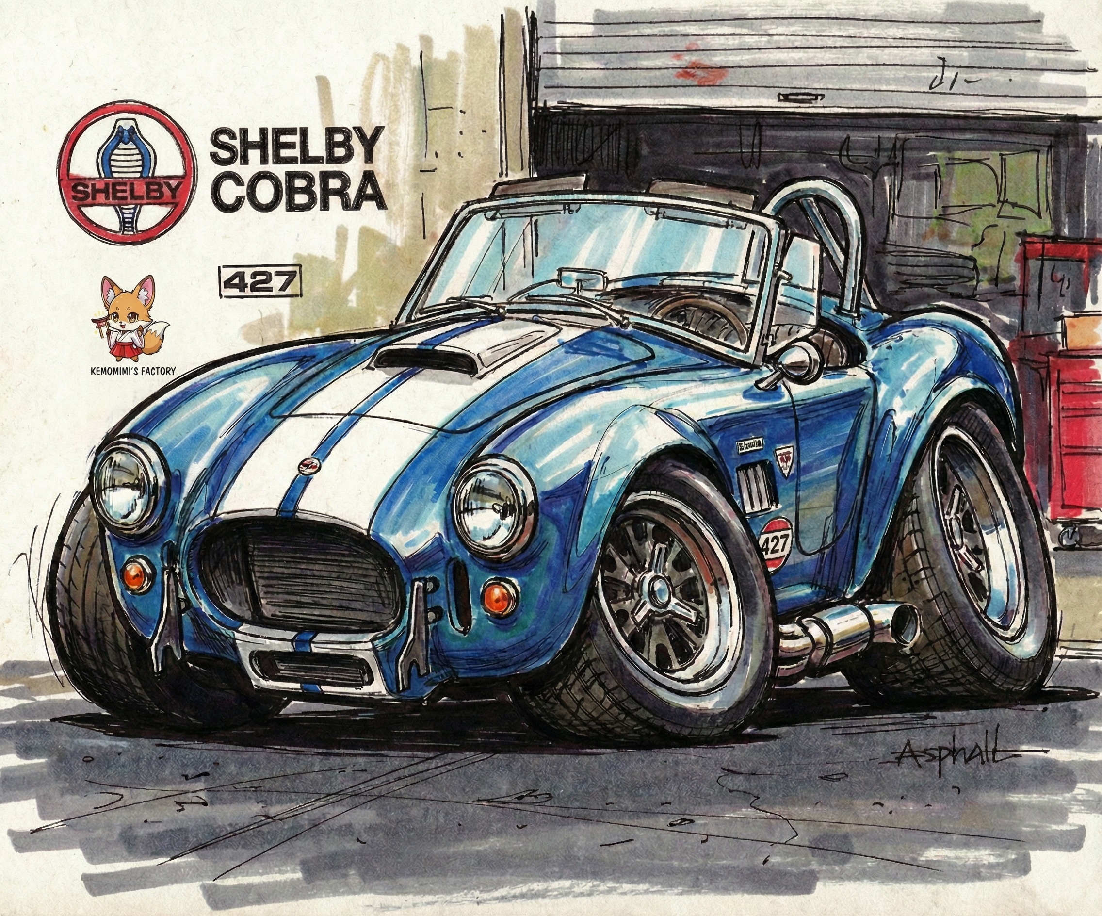 シェルビー・コブラ | の人気AIイラスト・グラビア