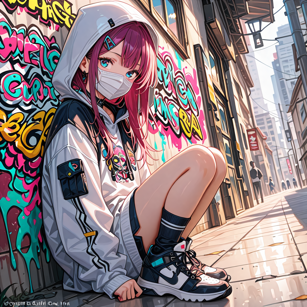 落書きウォールと地雷系