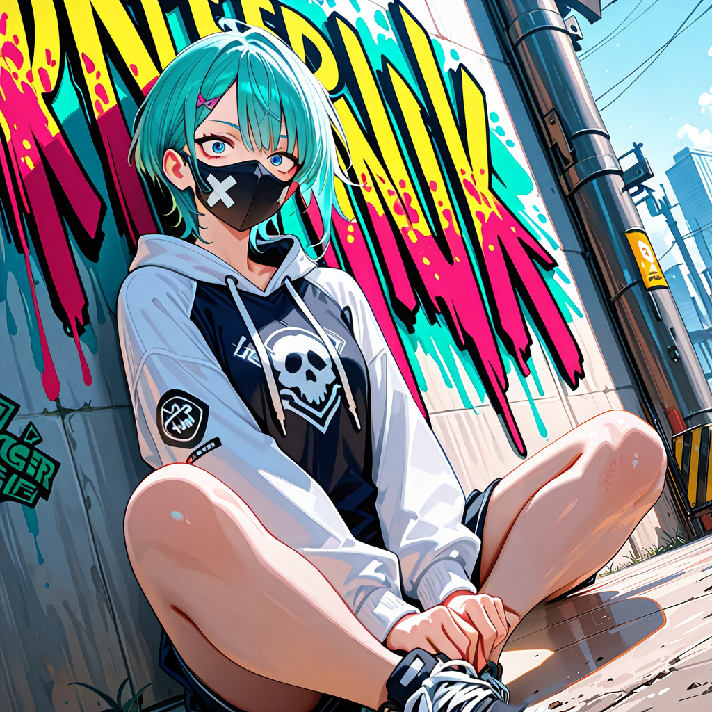 落書きウォールと地雷系