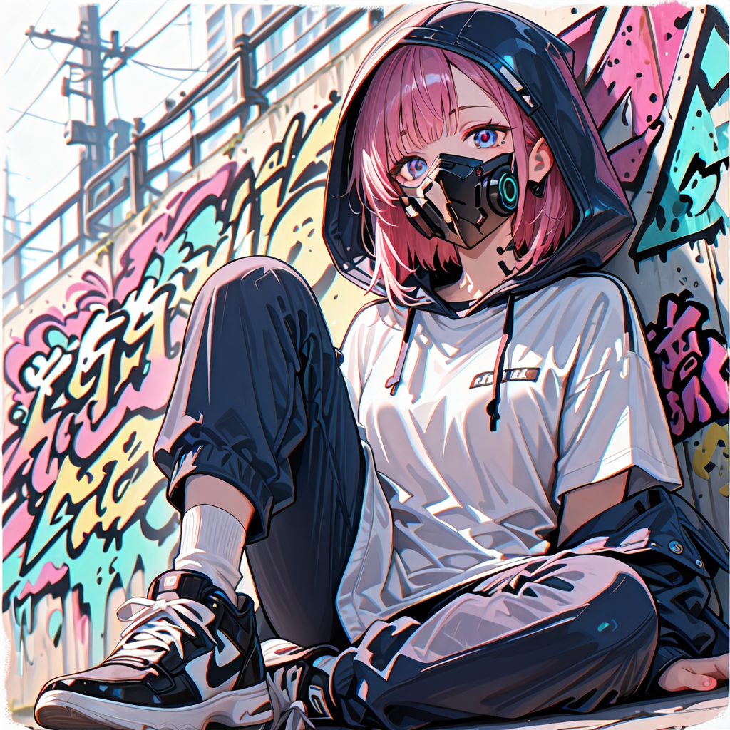 落書きウォールと地雷系