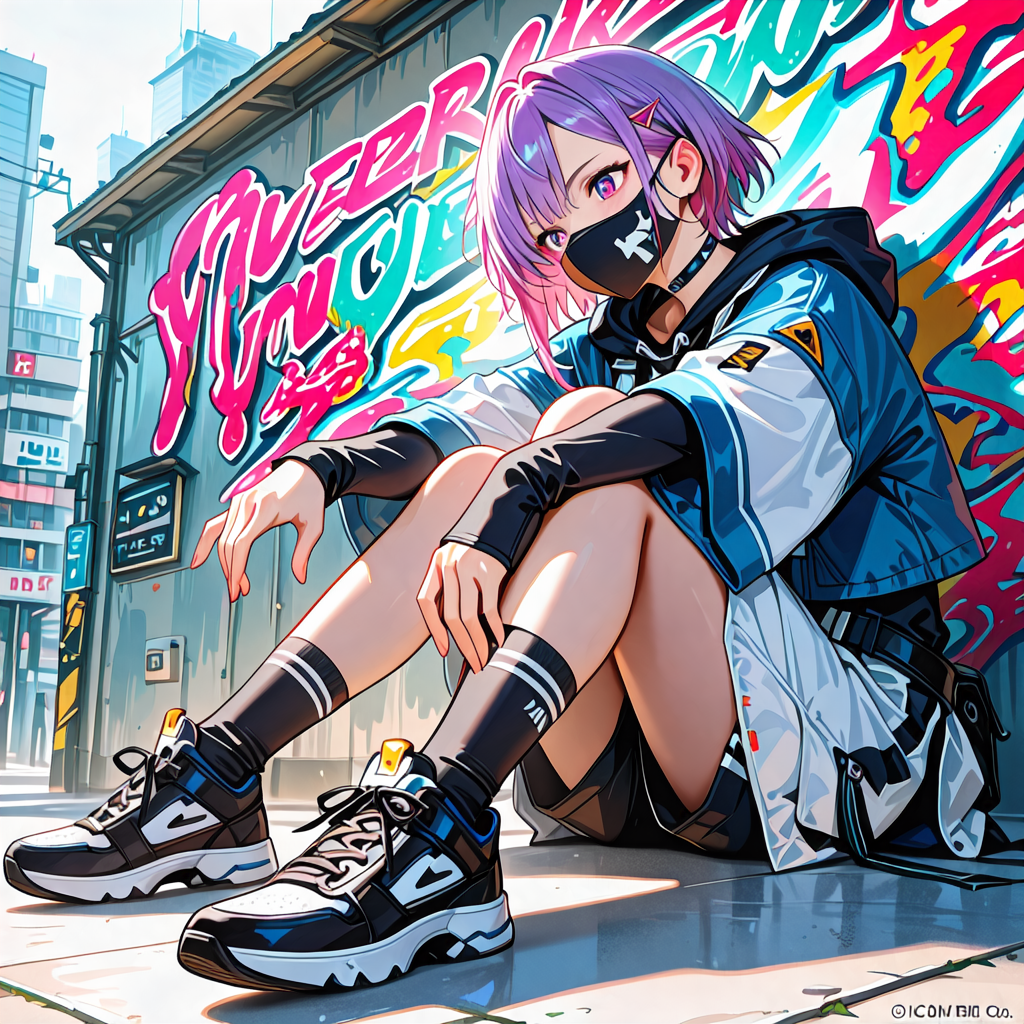 落書きウォールと地雷系