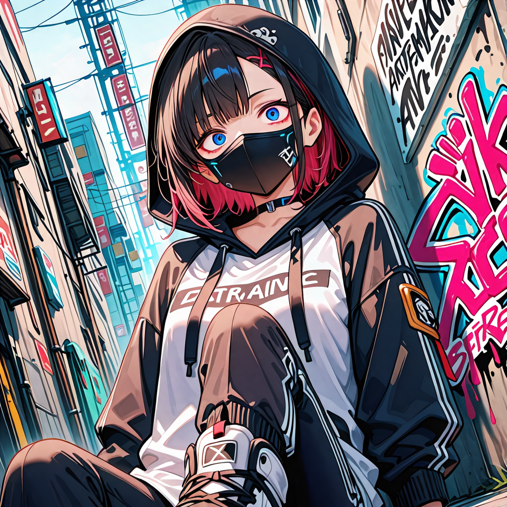 落書きウォールと地雷系