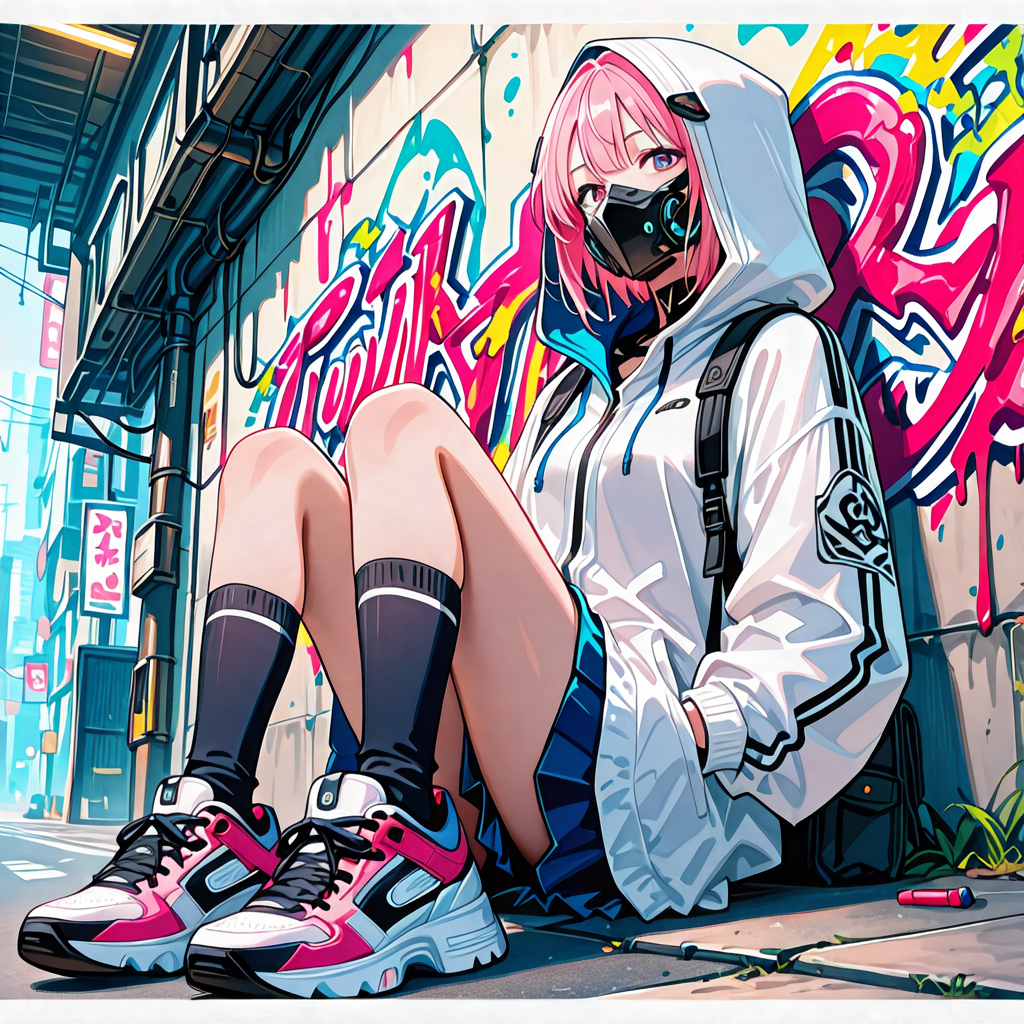 落書きウォールと地雷系