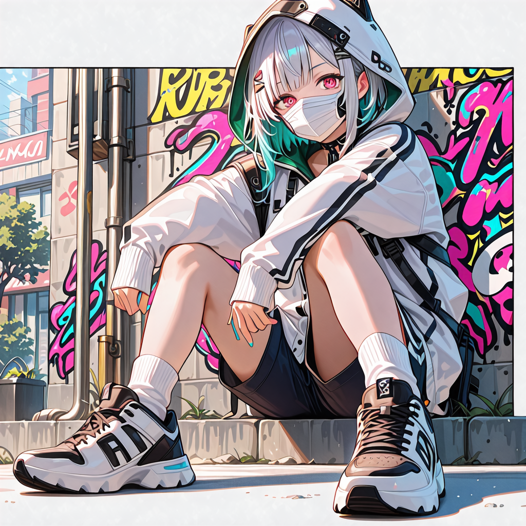 落書きウォールと地雷系