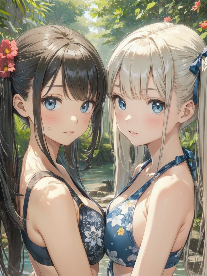 森と水着 | の人気AIイラスト・グラビア